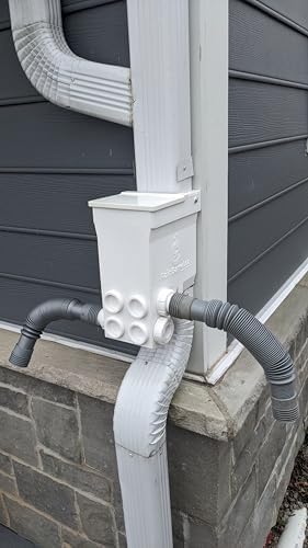 Best Downspout Diverter Rainwater Harvesting & Collection, Self-Flushing, Prevents Clogs, Fits 2-5/8 x 2-5/8, 2×3, 3x3, 3×4, up to 5x5 & Round Downspouts. by Unknown