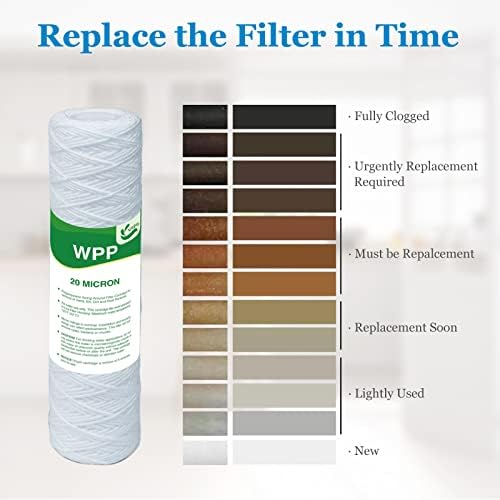 20 Micron String Wound Whole House Water Filter 10" x 2.5", 6-Pack - Image 6
