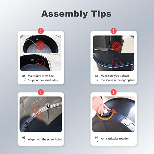 45 Gallon Rain Barrel for Gutter Rainwater Collection, BPA-Free Water Catcher with Mesh Screen, Lid, Spigot and Hose, Outdoor Water Storage for Garden Watering and Lawn Care - Image 6