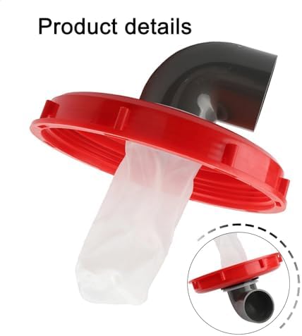 IBC Lid Filter Cover for Rainwater Harvesting, 45/90 Degree Tote Adapter with Washable Nylon Screen, Fits 163mm and 245mm Tank Openings, Plastic Guard(DN225 90°) - Image 5