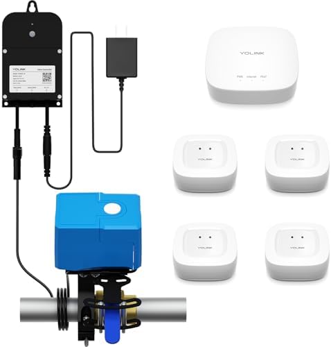 YoLink Smart Water Leak Detection & Shutoff Kit by YoLink