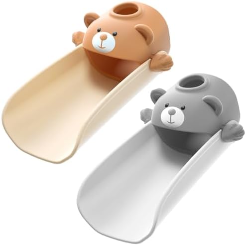 SKYROKU Faucet Extender for Toddlers with Temperature Sensor, Cute Bear by SKYROKU