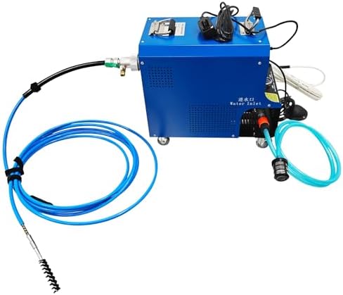 TECHTONGDA Chiller Condenser Tube Cleaning Machine with High-Pressure Water Gun & Foot Switch, Heat Exchanger Pipe Cleaner for 0.2"-0.8" Pipe Dia, 24.9ft Flexible Shaft, 65.6ft Quick Connection Hose - Image 3