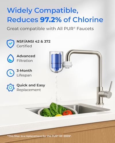 Waterdrop C08A Water Filter Replacement for PUR® Faucet Filter, 3 Pack - Image 2