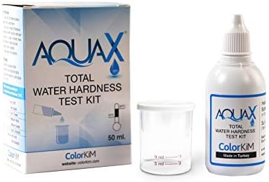 Total Water Hardness Test for Pool, Aquarium, and Drinking Water, and Improving Water Softener Efficiency, Hard Water Test Kit by ColorKiM