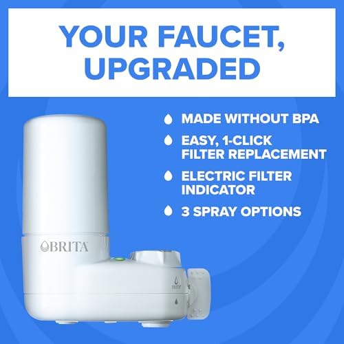Brita Elite Advanced White Faucet Water Filter System, 1 Filter - Image 3