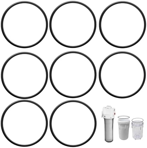 8 Pack WS03X10038 Water Filter Housing O-Ring Gasket for GE GXWH20F by Unknown