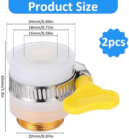 Molain 3 PCS Adjustable Faucet Adapter for Faucets, - Image 2