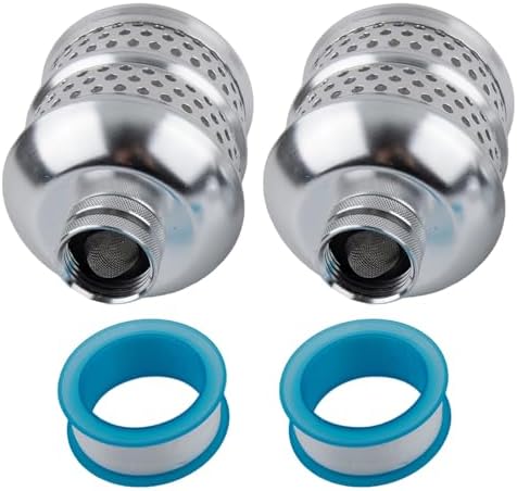 Gentle Aluminum Air Bubble Filter Balls with Raw Tape for Garden Hose Irrigation, Wide Spray Pattern for Delicate Plants, Lawns and Outdoor Spaces, Silver, 4 Pieces - Image 6