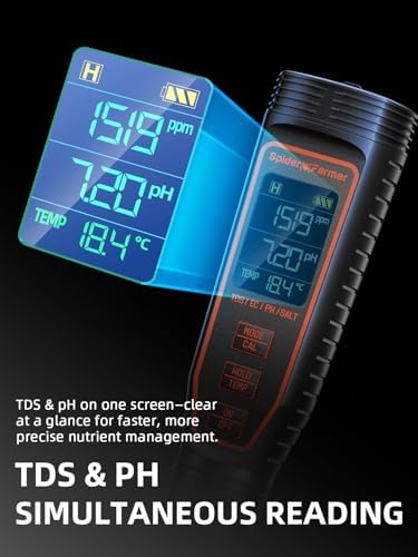 Spider Farmer 5-in-1 Digital pH Meter Kit Pen Tester for Water Hydroponics - Image 7