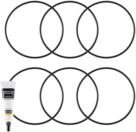 WF1008 O-Rings for 20" Water Filter Housings, 6 Pack, with Silicone Lubricant by HQUA