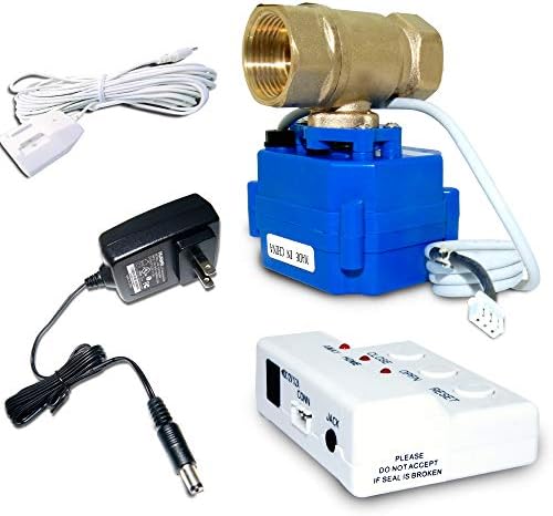 E-SDS Water Leak Detector with Shutoff Valve,Sensors and Sounds Alarm by E-SDS