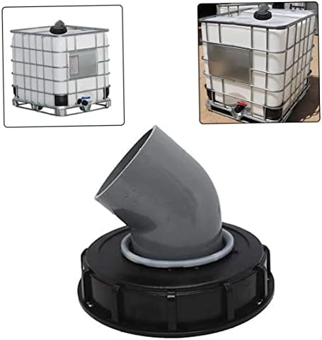 45 Degree Rainwater IBC Tank Lid Filter Cap 163mm Ton Barrel Plastic Cover – Ton Barrel Plastic Cover Accessories (Black) - Image 7