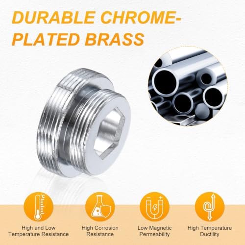 M METERXITY 1-Pack Faucet Adapter, M28 Male to M22 Male, for Kitchen - Image 4