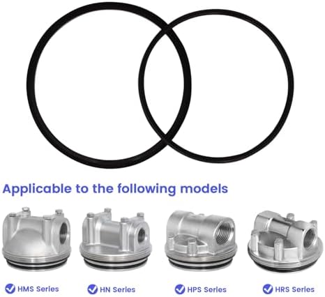 O-Ring Gaskets for Amwater 2.5" OD Water Housing Filters, Diameter 3.3" O.D./3.6" O.D.Black 2 Pcs O-Ring Set - Image 3