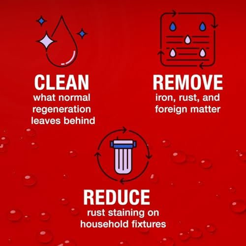 Pro Products Rust Out Water Softener Cleaner – Removes Rust Buildup -- Maintains Softener Performance – Removes Iron – Enhances Softener Performance – Cleans Fouled Resin – Extends Softener Life, Original - 1 Pack, 1.375 lbs. (RO12N) - Image 5
