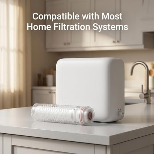 2-Pack PVDF Ultrafiltration Membrane Water Filter Cartridge, Flat End UF Filter Replacement, Fit for 10" Housings, Ideal for Whole House and Under Sink Water - Image 4