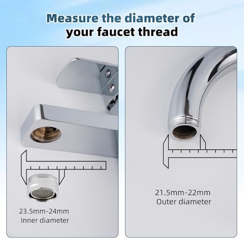 Hibbent 3/4" Swivel Quick Connect Faucet to Garden Hose Adapter, Chrome - Image 4