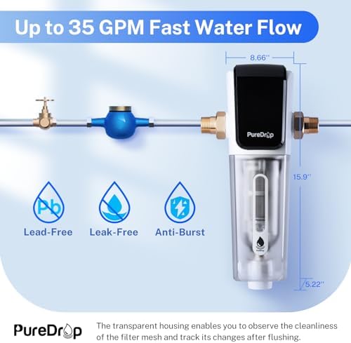 PureDrop PDR-ARB50WSP Spin Down Sediment Water Filter - Image 5