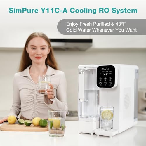 SimPure Y11C-A Cold Reverse Osmosis Water Filter Countertop, UV RO System - Image 5