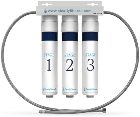 Clearly Filtered 3 Stage Under Sink Water Filter System for Home by ClearlyFiltered