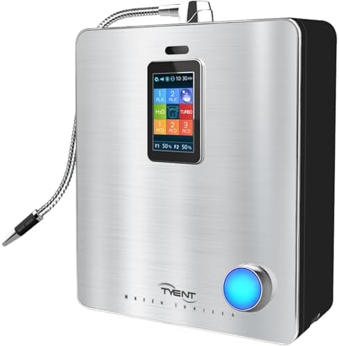 Tyent - Ace-13 Water Ionizer - Advanced Hydrogen Alkaline Water System - Adjustable pH Levels - Dual Ultra Filtration - Touch Screen Control - Turbo Power - Hydration & Wellness - Pure Drinking Water by TyentUSA