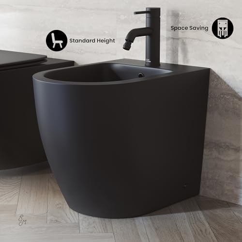 Swiss Madison St. Tropez Floor Mount Classic Bidet in Matte Black - Image 4