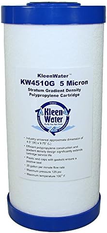 KleenWater KW4510G Meltblown Dirt Rust and Sediment Water Filter Replacement Cartridges, Set of 12 - Image 2