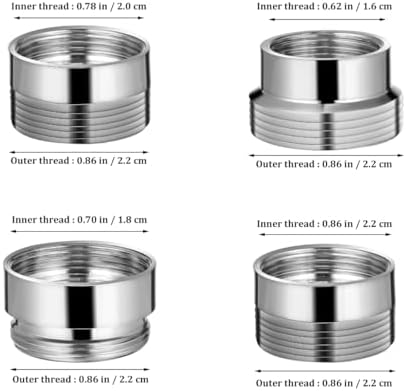 OSALADI Faucet Adapter Kit 8 pcs Kitchen Faucet Adapter for Hose Water Filter Male to Female Sink Connector for Kitchen Bathroom Utility - Image 2