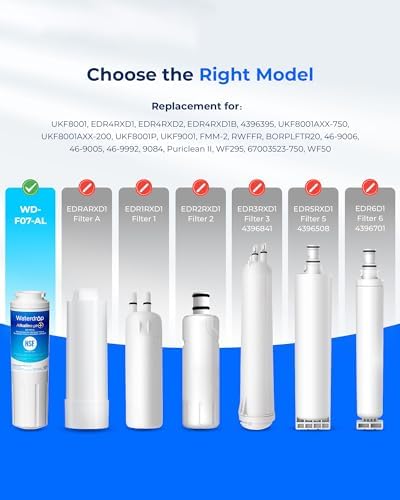 Waterdrop Alkaline UKF8001 Refrigerator Water Filter 4, Enhances pH, 2 Pack - Image 2