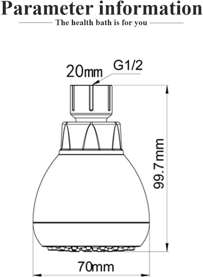 High Pressure Fixed Shower Head 3 Inch Saving Water Chrome Anti-leak Shower Head For Powerful Water Rain Easy Installation for Relaxing and Comfortable Shower Experience - Image 2