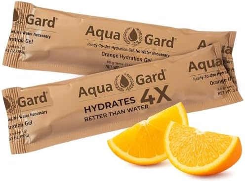 Aqua-Gard Emergency Water Gel - Survival Water Pouches for Disaster Relief | 200% More Effective Hydration | Emergency Water Pouches for Water Emergency Kit Supply for Extreme Conditions (10 Pack) by Unknown