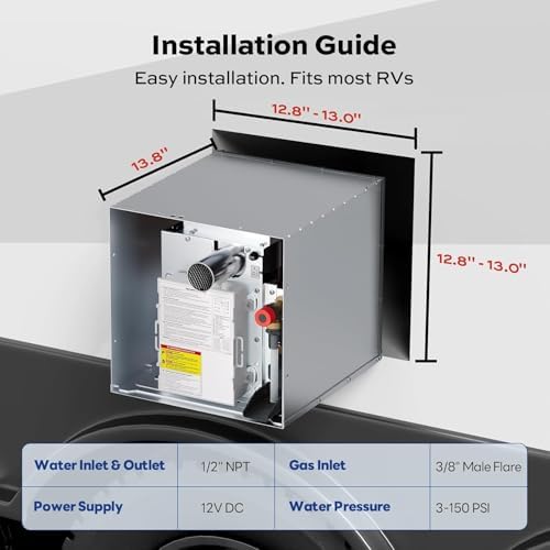 ORBEK RV Tankless Water Heater, Propane, 12V DC, For RV Family & Camper - Image 2