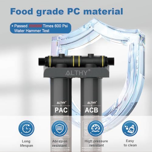 ALTHY Whole House Water Filter System, Commercial/Home/cafe Drinking Water System, Reduce Lead, Chlorine,Sediment, Chemincal & Odor, 3/4" Inlet/Outlet - Image 5