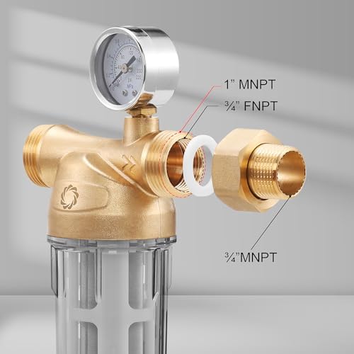Airthereal Bundle | Spin Down Water Sediment Filter and Spare Filter, Pre-Filtration System for Whole Home, Water Filter for City and Well Water, 40 Micron Reusable Sediment Backwash Filter - Image 5
