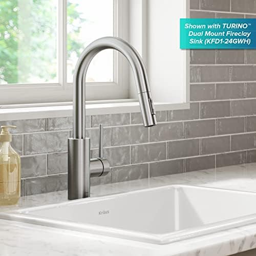 KRAUS Spot Free Stainless Steel Pull Down Kitchen Faucet KPF-2620SFS - Image 3