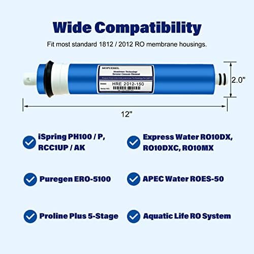 150 GPD RO Membrane Filter Replacement, Reverse Osmosis Membranes, RO Buddie Replacement Filters, RODI Membrane Replacement Cartridges for Reverse Osmosis Water System (1 Pack) - Image 4
