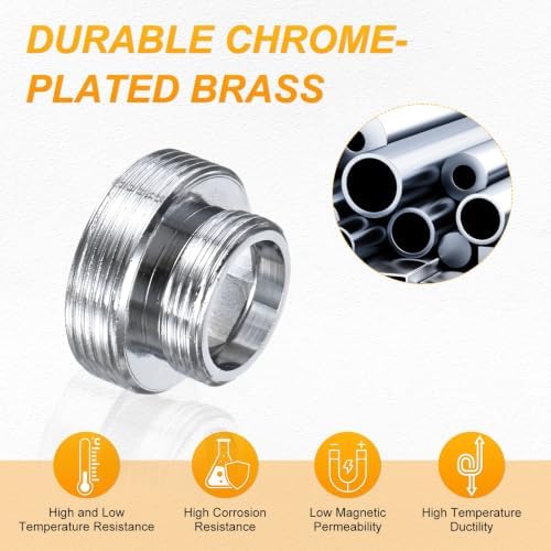 M METERXITY 2-Pack Faucet Adapter, M16 Male to M22 Male, for Kitchen - Image 4