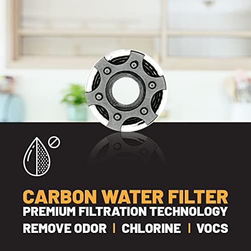 QPD Water Faucet Filter System Kit and Replacement Filter- 7 Adapters + 3 New Aerator and Pull Out Faucet Adapters - Includes G1/2 for Ideal Fit, Easy Installation - Remove Chlorine (Activated Carbon) - Image 5