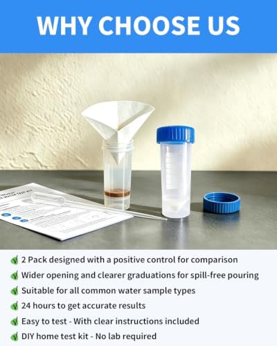 2 Pack - DIY Bacteria Water Test Kit - Designed With A Positive Control - for Well, Tap, Pool, Pond, Lake and Drinking Water - Detect Coliform & E. coli - Results in 24 Hours - At home Easy-to-Use - Image 2