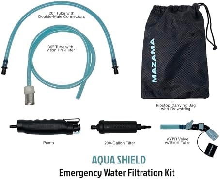 Personal Portable Water Filter System Outdoor Emergency Survival Gear Water Solutions Tactical Gear for Hiking Camping Travel Hunting Fishing Backpacking Also Connects to Hydration Bladders - Image 2