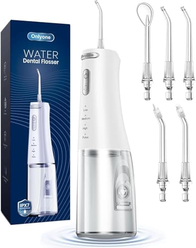 Onlyone Water Flosser with Adjustable Water Pressure for Daily Oral Care by Onlyone