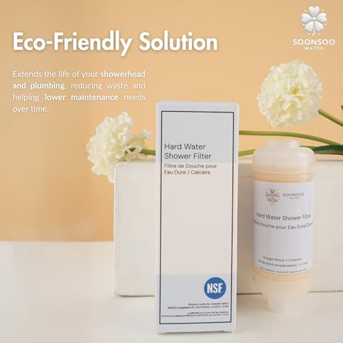 NSF Certified Hard Water Shower Filter - Removes Chlorine, Limescale & Impurities - For Soft Skin & Hair - Image 6