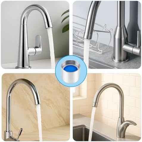 9 Pack Kitchen Faucet Aerator, 55/64 Inch Female Thread Sink Aerator - Image 6