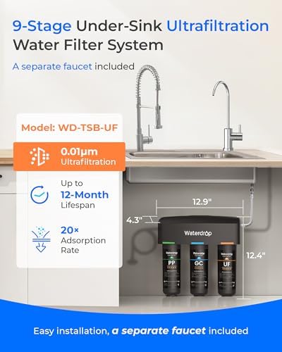 Waterdrop TSB-UF 0.01 μm Ultra Filtration Under Sink Water Filter System - Image 2
