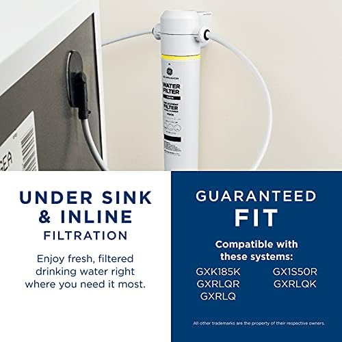 GE Under Sink Water Filter Replacement, Reduces Sediment, Rust & Other Impurities from Water, Easy Install, Fits GXRLQK Filtration System, Replace Every 6 Months, FQK1K (Pack of 4) - Image 5
