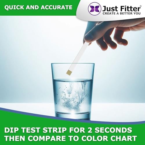 Just Fitter Alkaline Water pH Test Strips. Testing Kit for Home Drinking Water and Liquids. Universal Tester for Aquarium, Fish Tank, Pool, Hot Tub, Spa, Kombucha, Fermentation and Brewing Process. - Image 4