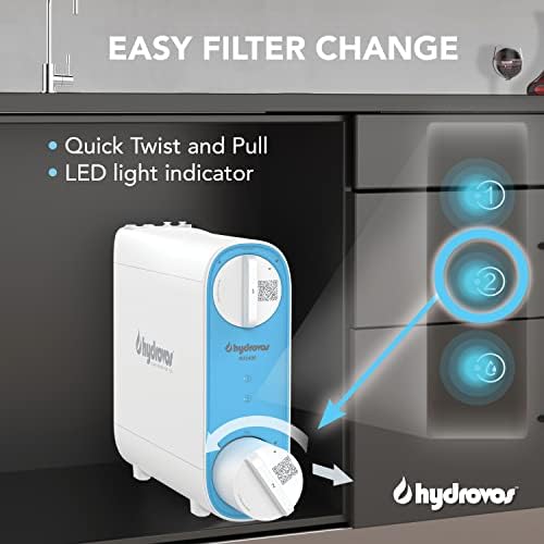 HV-RO1400-ROM Filter, Replacement Cartridge #2 Fits Only HV-RO1400-OD Tankless Reverse Osmosis System, 2 Years Filter Life, Easy DIY Filter Changes, Reduces Over 95% Dissolved Contaminants - Image 3