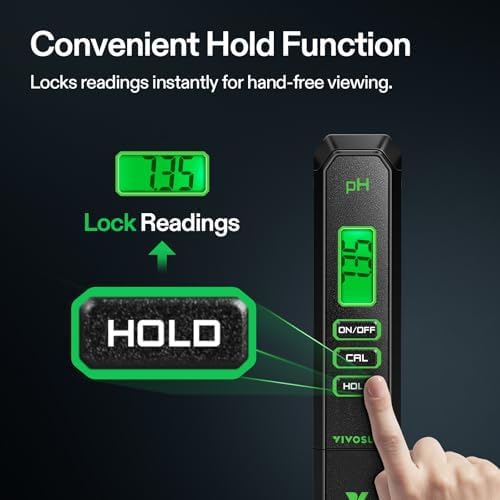 VIVOSUN Digital pH Meter 0.01 Accuracy Pen Tester for Water Hydroponics - Image 4