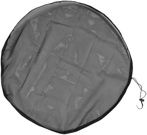 Mesh Drawstring Rain Drum Cover Leaf Filter Screen for Water Collection Buckets, Tank Protector, Practical Polyester Cloth Outdoor Garden Net Screen (Dia 90cm) - Image 6